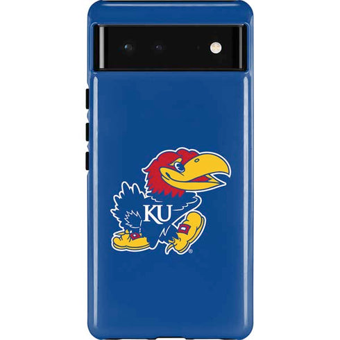 University of Kansas Jayhawks Mascot Outline Pixel Cases